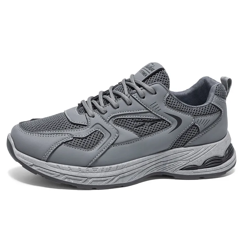 Men's Breathable Mesh Dad Sneakers Summer – Chunky Thick Sole Platform Sports Shoes, Trendy Versatile Casual Footwear for Men